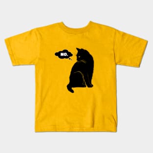 Realistic Cat Says No Kids T-Shirt